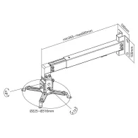 SUPORT DE PERETE PENTRU RETROPROIECTOR