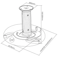 SUPORT PROIECTOR DE TAVAN