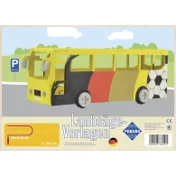 Pebaro 362S, Sablon din lemn, autobuz, pentru traforaj, dimensiunea A4