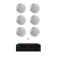 Pachet de sonorizare 36W cu boxe aparente 6W DSPPA DSP5311 si amplificator MP60UB, 100V