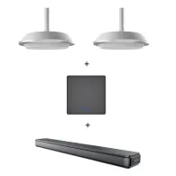 Pachet audio cu 2 speakerphone-uri pentru videoconferinte cu prindere in tavan