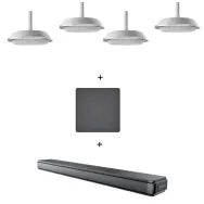 Pachet audio cu 4 speakerphone-uri pentru videoconferinte cu prindere in tavan