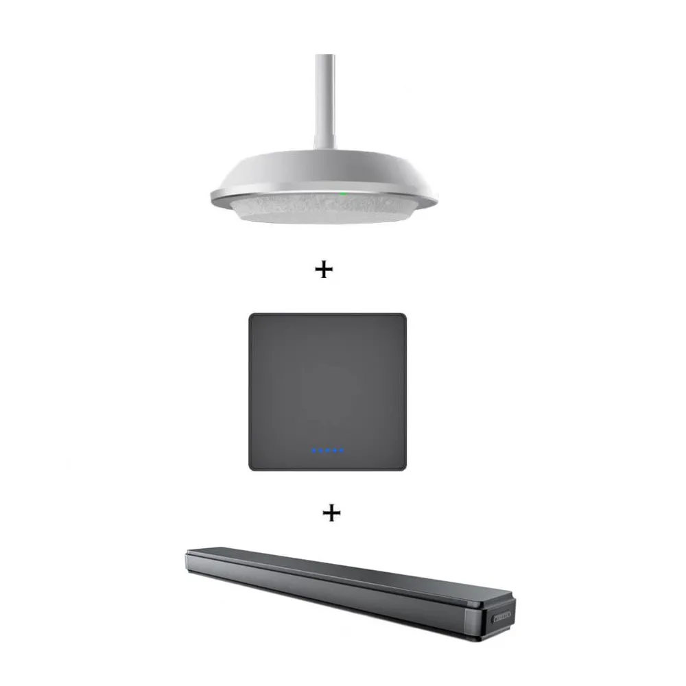 Pachet audio si speakerphone pentru videoconferinte cu prindere in tavan