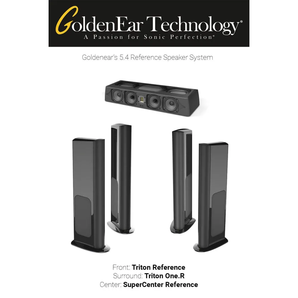 Pachet boxe 5.1 cu Goldenear Triton Reference, SuperCenter Reference si Triton One.R