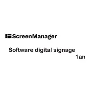 Software digital signage Enterprise SCREENMANAGER 1 an