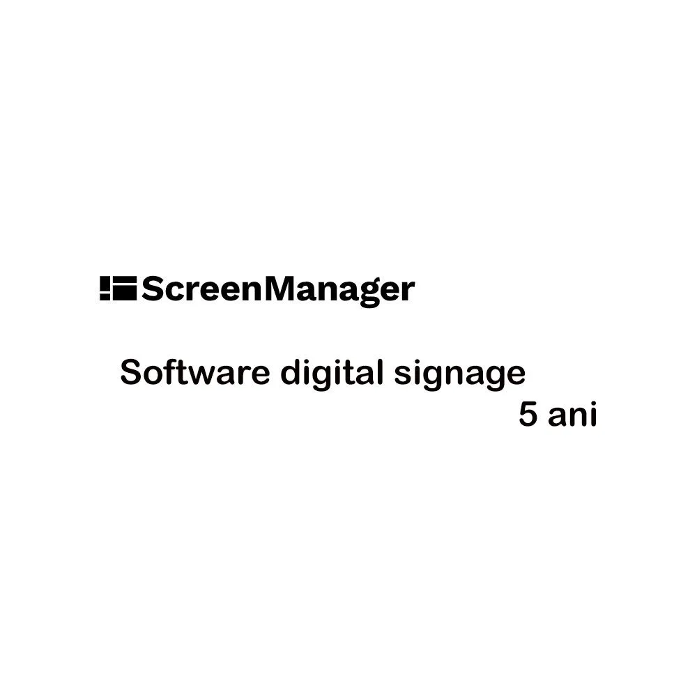 Software digital signage Enterprise SCREENMANAGER 5 ani