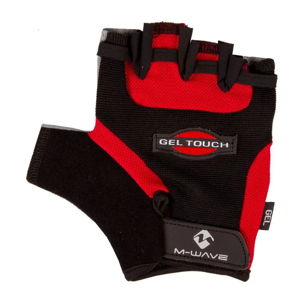 Manusi Ciclism M-WAVE L (Rosu/Negru)