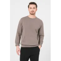 BLUZA COTON CASUAL BARBATI TAUPE-M