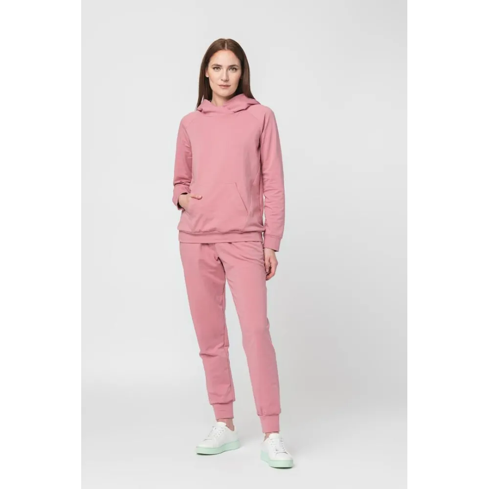 HANORAC COTON RAGLAN FEMEI PINK-XS