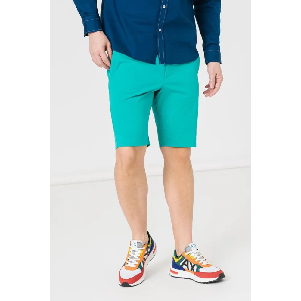 PANTALONI SCURT CASUAL BARBATI GREEN M