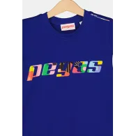 TRICOU LOGO MULTICOLOR COPII ROYAL BLUE-10