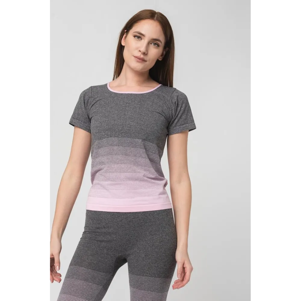 TRICOU PEGAS GREY PINK-L