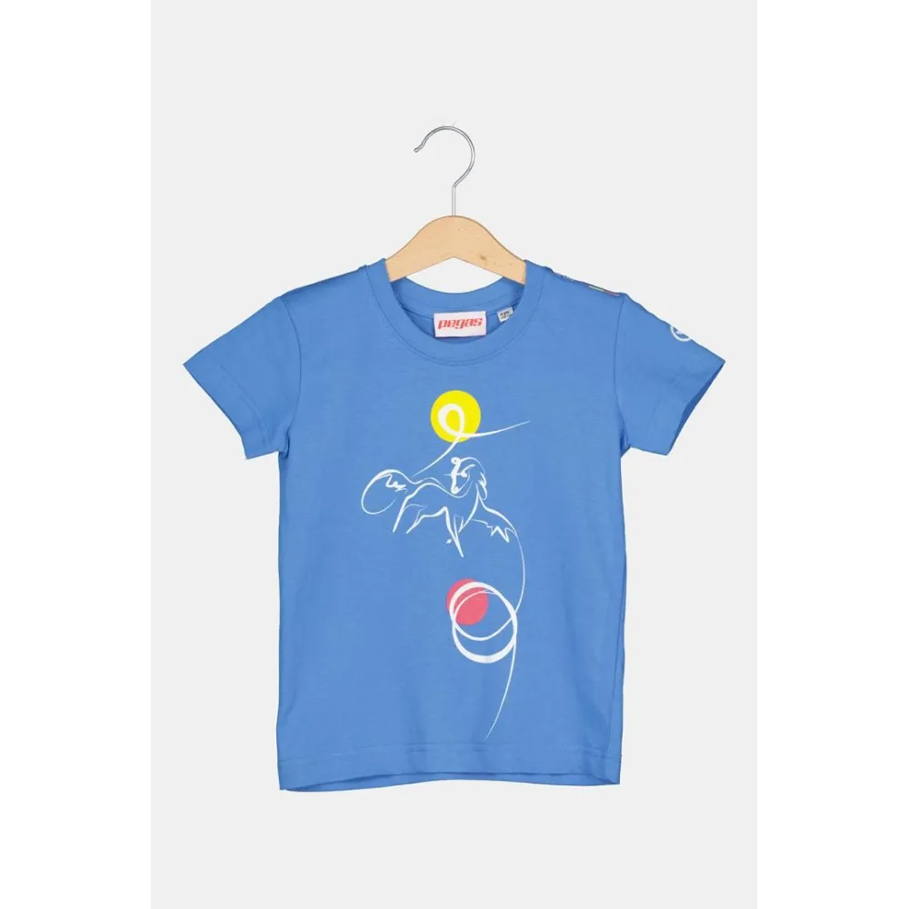 TSHIRT CASUAL C CAL PEGAS AZURE-12