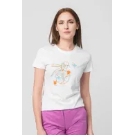 TSHIRT CASUAL F BICICLETA COLOR WHITE-L