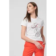 TSHIRT CASUAL F DOAMNA CU... WHITE-L