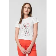TSHIRT CASUAL F DOAMNA CU... WHITE-L