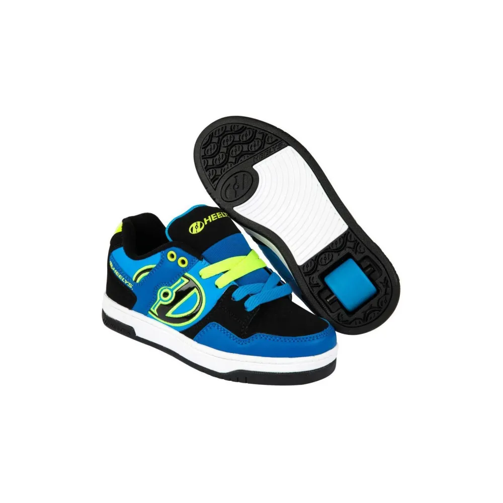 ROLE HEELYS FLOW 34 ALBASTRU NEGRU LIME