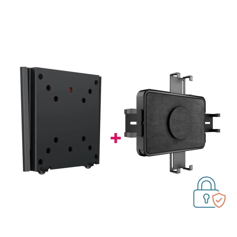 Pachet Suport perete fix Multibrackets MB-2988 si Carcasa securizata tableta cu montari multiple Multibrackets MB-0341