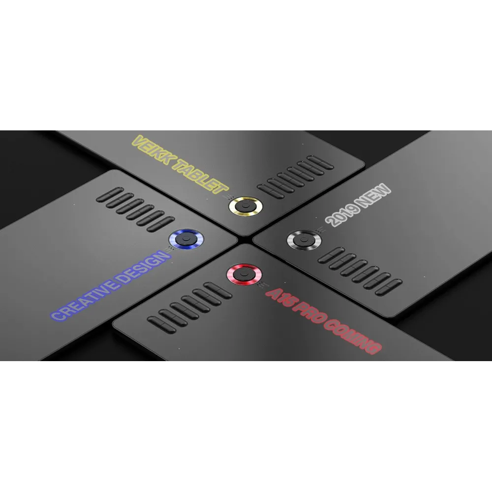 Tableta Grafica Veikk A15 Pro, buton albastru