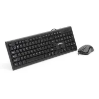 OMEGA WIRED US KEYBOARD KIT + MOUSE OKM-09 USB BLACK