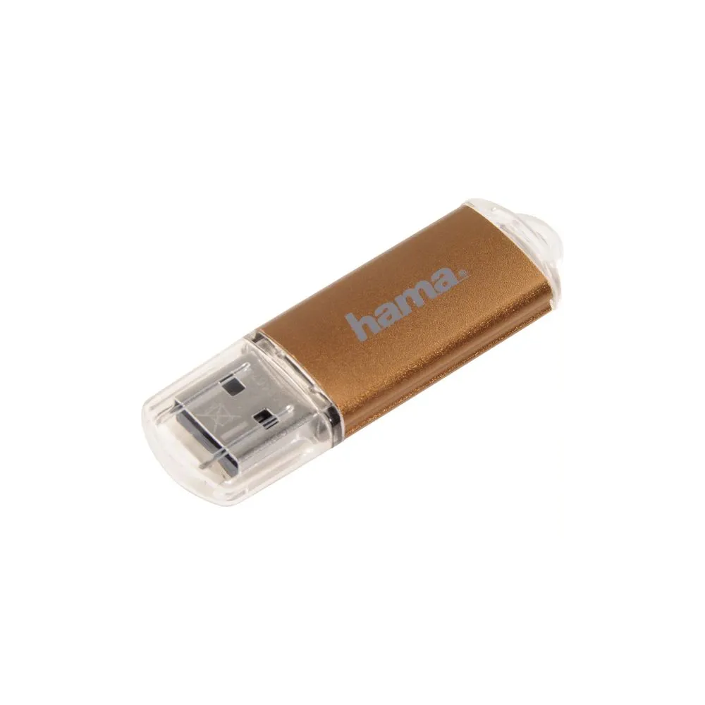 Memorie USB HAMA Laeta 124005, 128GB, USB 3.0, maro