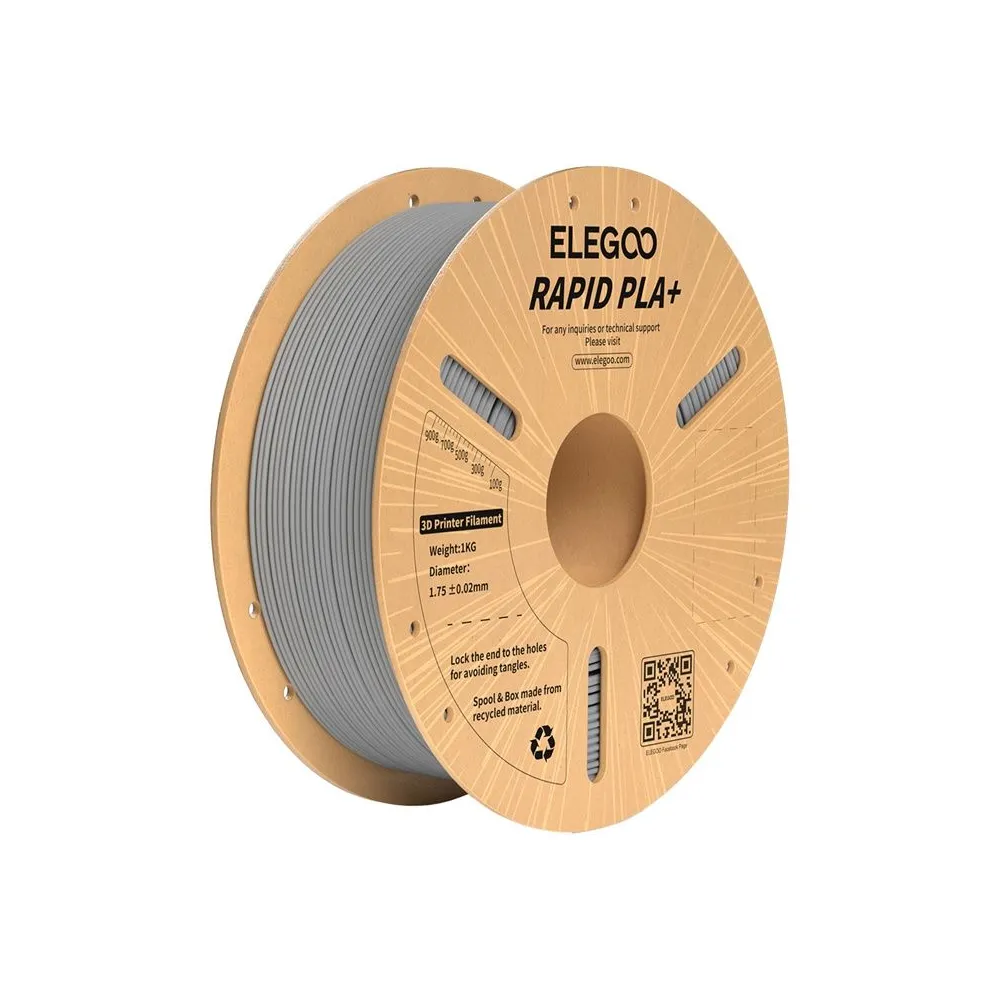 ELEGOO Rapid PLA+ Filament (gri)