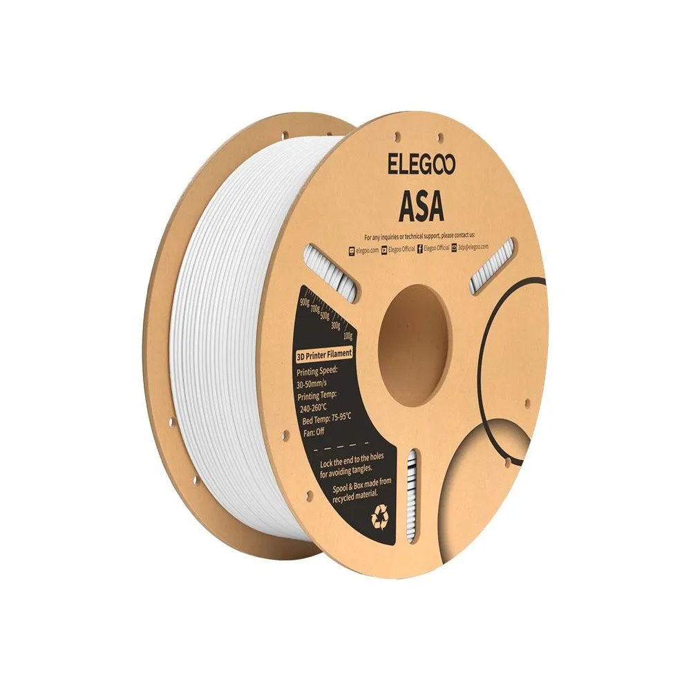 Filament ASA ELEGOO (alb)
