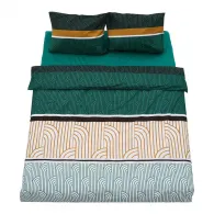 Lenjerie dubla 100% bumbac,4 piese, Deco