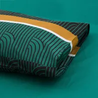 Lenjerie dubla 100% bumbac,4 piese, Deco