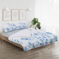 Lenjerie Dubla BBC 4 piese, 132TC - Mist