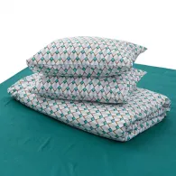 Lenjerie Dubla BBC 4 piese, 132TC -Rubin