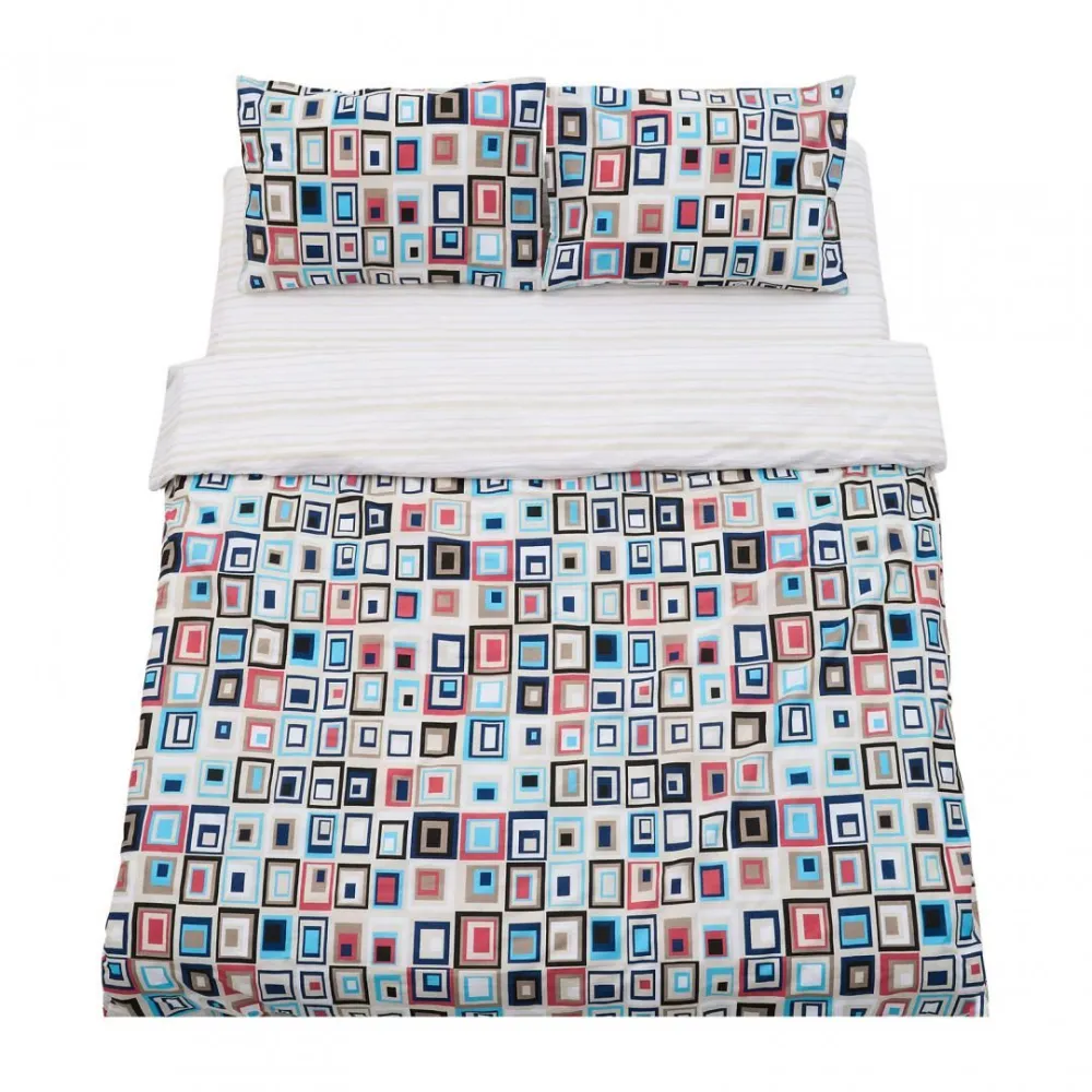 Lenjerie dubla,100% bumbac,4 piese, Luis