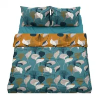 Lenjerie dubla,100%bumbac,4 piese,Clara