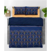 Lenjerie kingsize, bumbac,132 TC, Wave