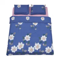 Lenjerie Vanora de pat king size Microfibra Blue Daisy