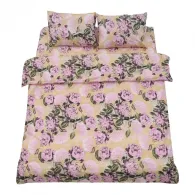 Set de pat king size bumbac,92 gsm,Peony