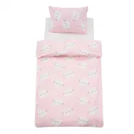 Set de pat single bumbac, 92 gsm, Cat