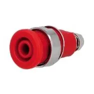 Bucsa panou pentru conector banana, 4mm rosu