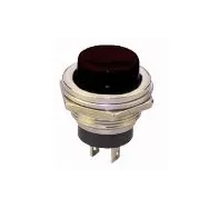 Buton Push ON-OFF, 19mm, negru