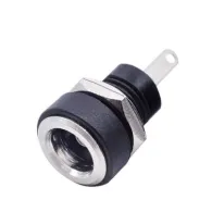 Mufa alimentare pe panou 5.5X2.1mm, negru