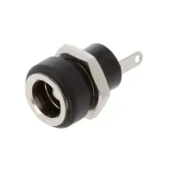 Mufa alimentare pe panou 5.5X2.5mm, negru