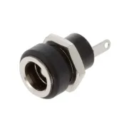 Mufa alimentare pe panou 5.5X2.5mm, negru