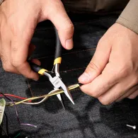 Deli Tools clește universal alungit EDL20026, 5" (galben)