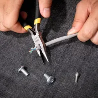 Deli Tools clește universal alungit EDL20026, 5" (galben)