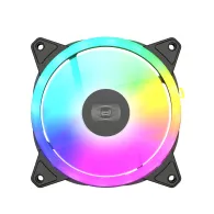 SET 3 VENTILATOARE PCCOOLER, 120mm, 500 - 1800 RPM, LED ARGB, conector 4 pin, "F3 T120ARGB 3 IN 1 BK"