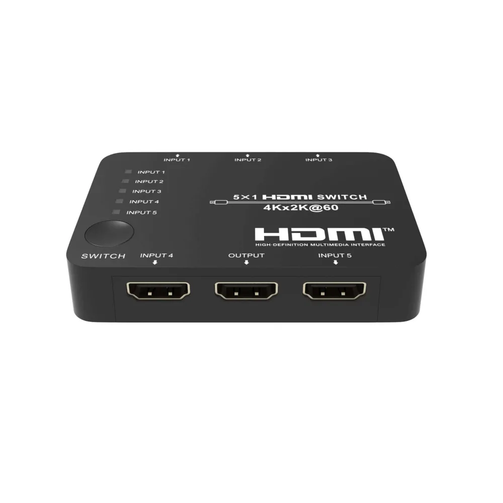 Switch HDMI2.0b 5x1 4K@60Hz 4:4:4, HDCP2.2, 3D cu telecomanda
