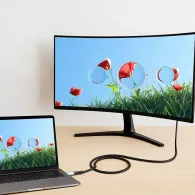 CABLU alimentare si date LOGILINK, pt. smartphone, USB 3.2, USB Gen Type-C (T) la USB Type-C (M), 1m, PD 100W, 4K, LED, 3 x ecra