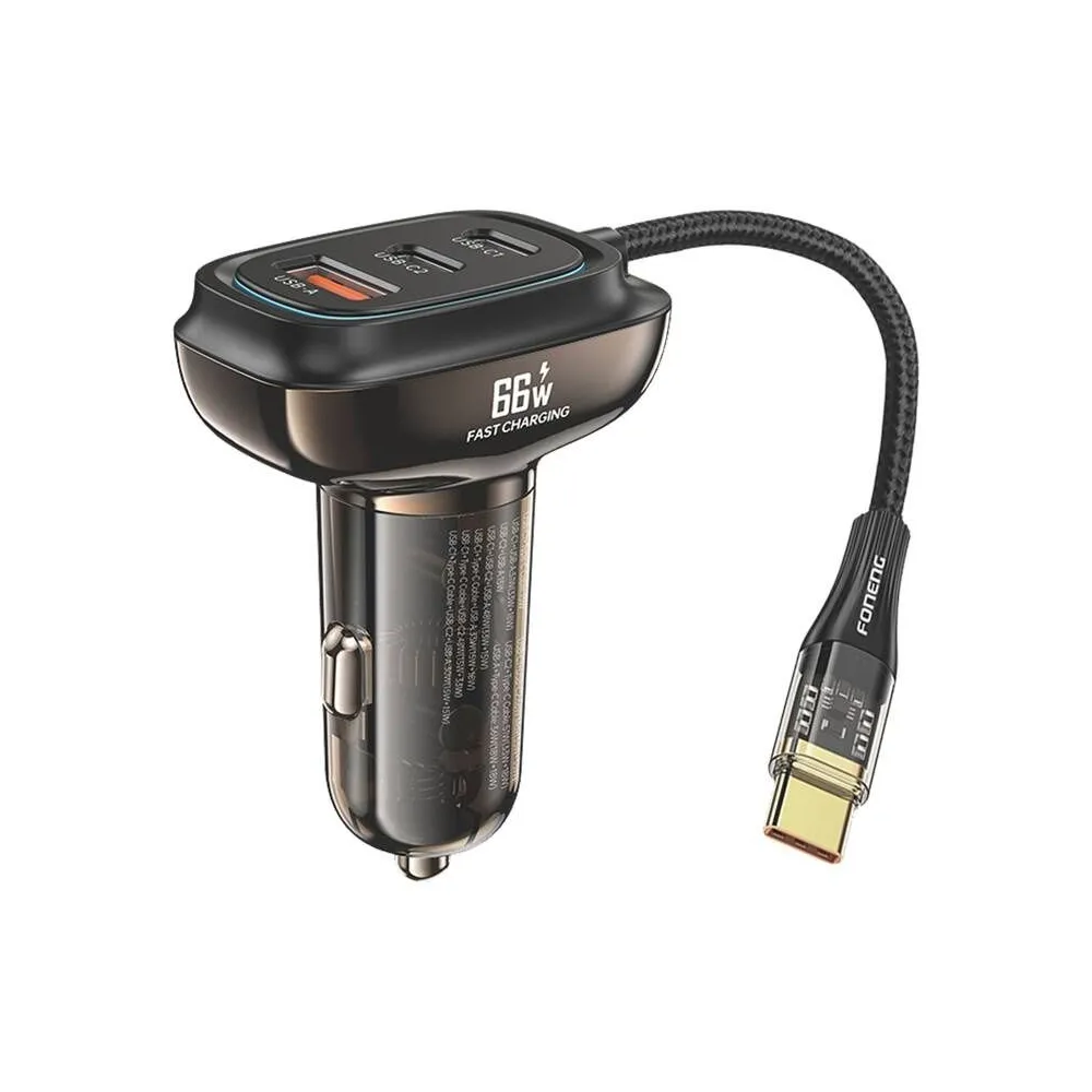 Foneng C20 A+C+C 66W încărcător auto 3 porturi