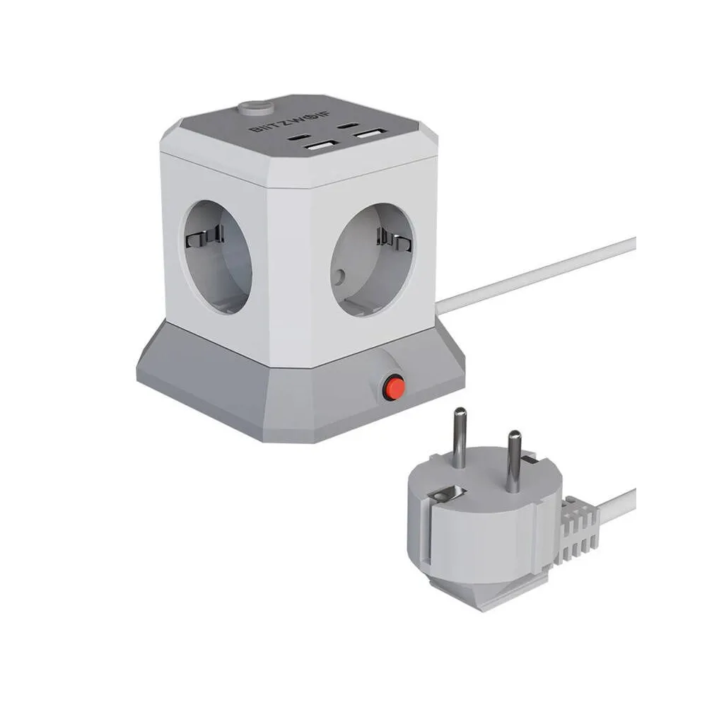 BlitzWolf BW-EC1 4xAC 2xUSB-A 2xUSB-C Extender