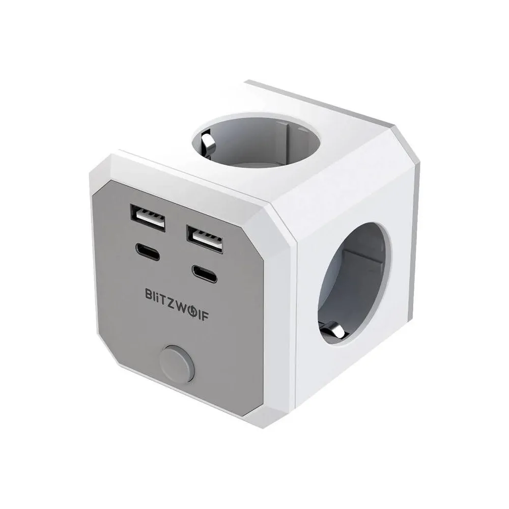 BlitzWolf BW-EC2 8-in-1 Power Cube (4xAC / 2 x USB-A / 2 x USB-C)